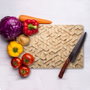 Hermia Tabla de Cortar de Vidrio Templado 25 x 35 cm Multicolor